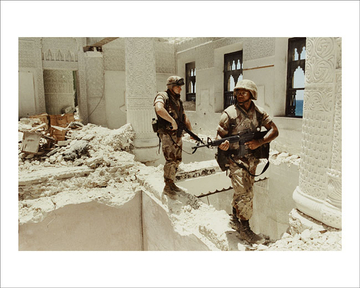 U.S. Marines patrol Mogadishu